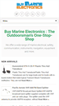 Mobile Screenshot of buymarineelectronics.com